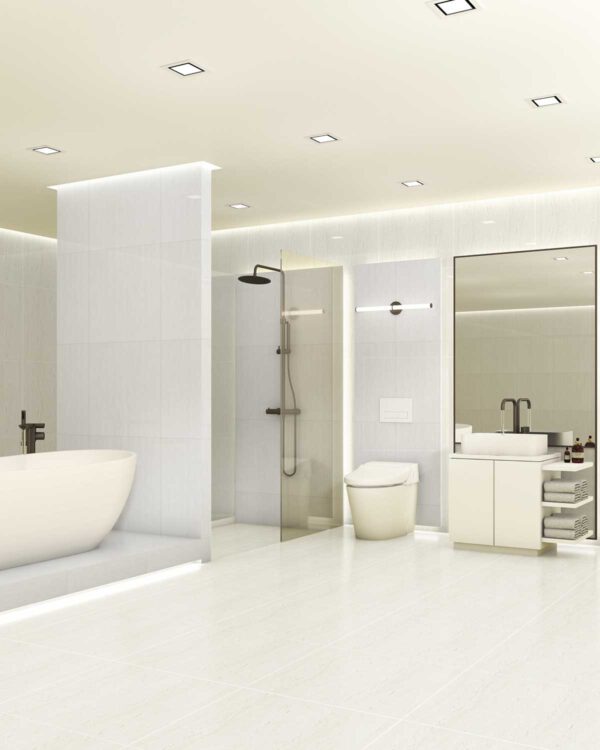 New Travertine Stone White Matt (TXD6001M) 60x60 cm. - Image 2