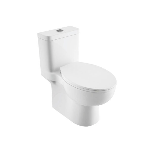 Ovid โถสุขภัณฑ์ 1 ชิ้น 2 ระบบ (S-trap) C2168XW-3B