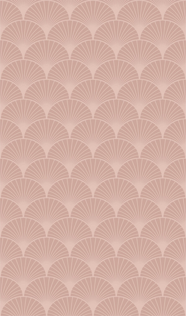 Kimono Shell Rose Gold 25x40 cm.