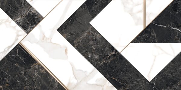 Mystic Saint Laurent Art Noir Supergloss (1.44 sq.m.) 60x120 cm.